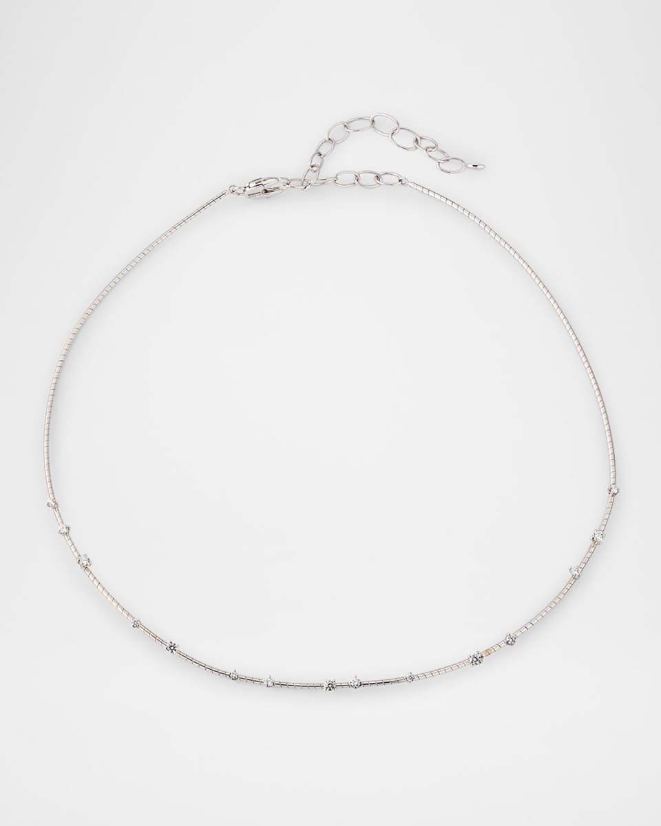18k White Gold Diamond Necklace